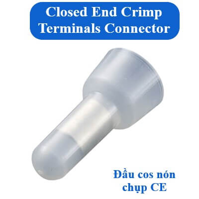 Closed end crimp terminal connector