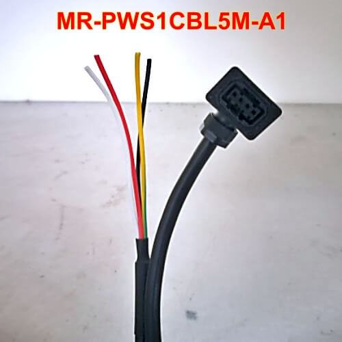 MR-PWS1CBL5M-A1 cáp nguồn động cơ servo Mitsubishi IP65