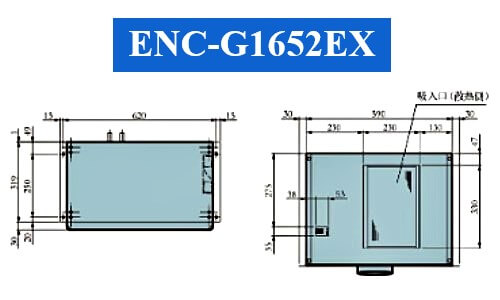 Điều hòa tủ điện ENC-G1652EX thông số lắp đặt