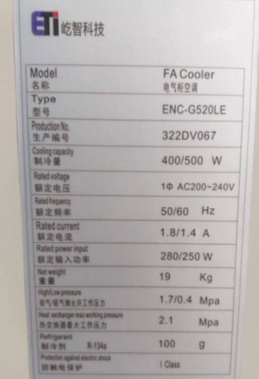 ENC-G520LE điều hoà tủ điện công nghiệp