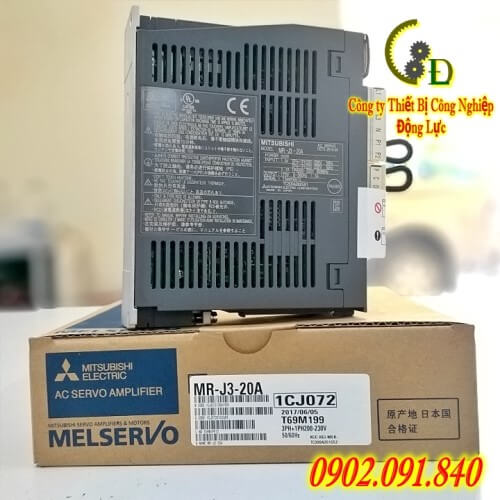 Bộ điều khiển Servo driver amplifier Mitsubishi MR-J3-20A 200W 220VAC
